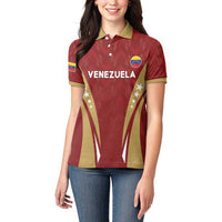Custom Venezuela Football Women Polo Shirt Go Champions