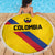 Colombia Football Beach Blanket Vamos La Tricolor Retro Style