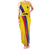 Custom Colombia Football Family Matching Tank Maxi Dress and Hawaiian Shirt Vamos La Tricolor Retro Style