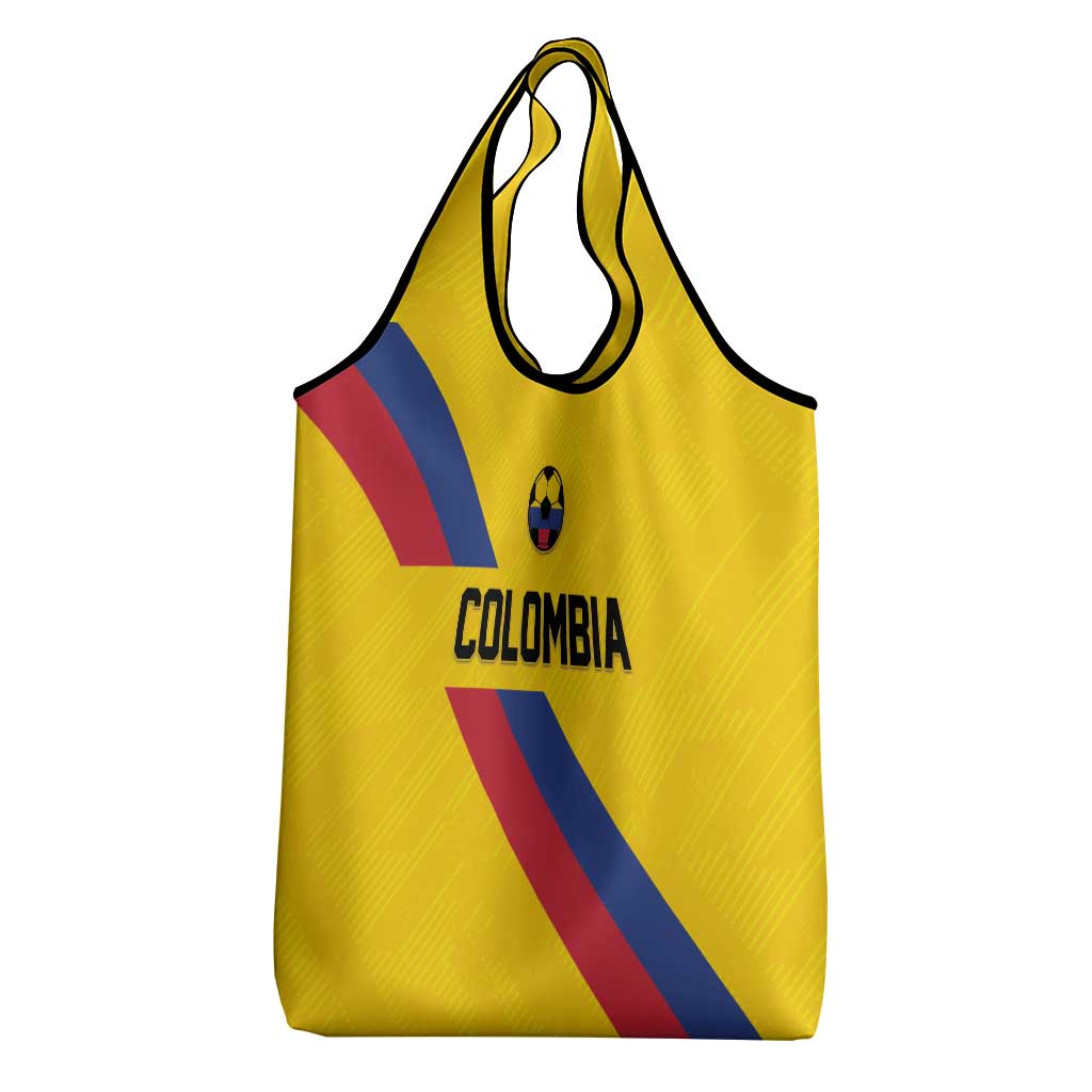 Colombia Football Grocery Bag Vamos La Tricolor Retro Style