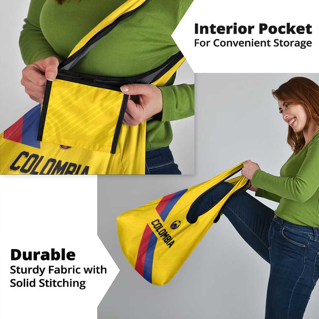 Colombia Football Grocery Bag Vamos La Tricolor Retro Style