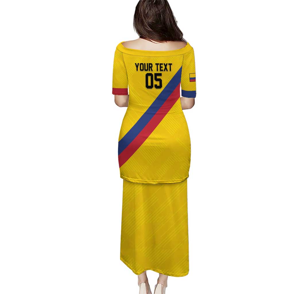 Custom Colombia Football Puletasi Vamos La Tricolor Retro Style