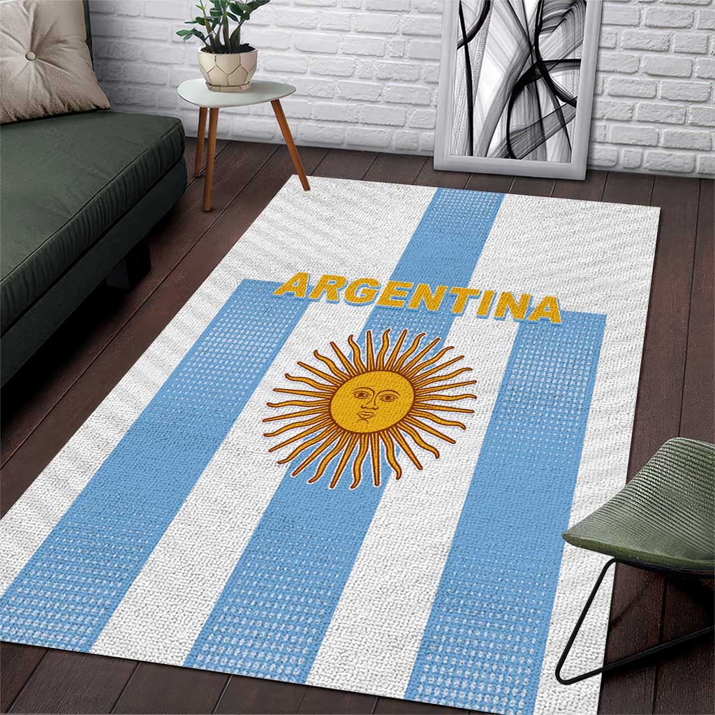 Argentina Football Area Rug Albiceleste Unique Style