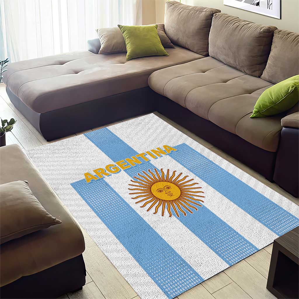 Argentina Football Area Rug Albiceleste Unique Style