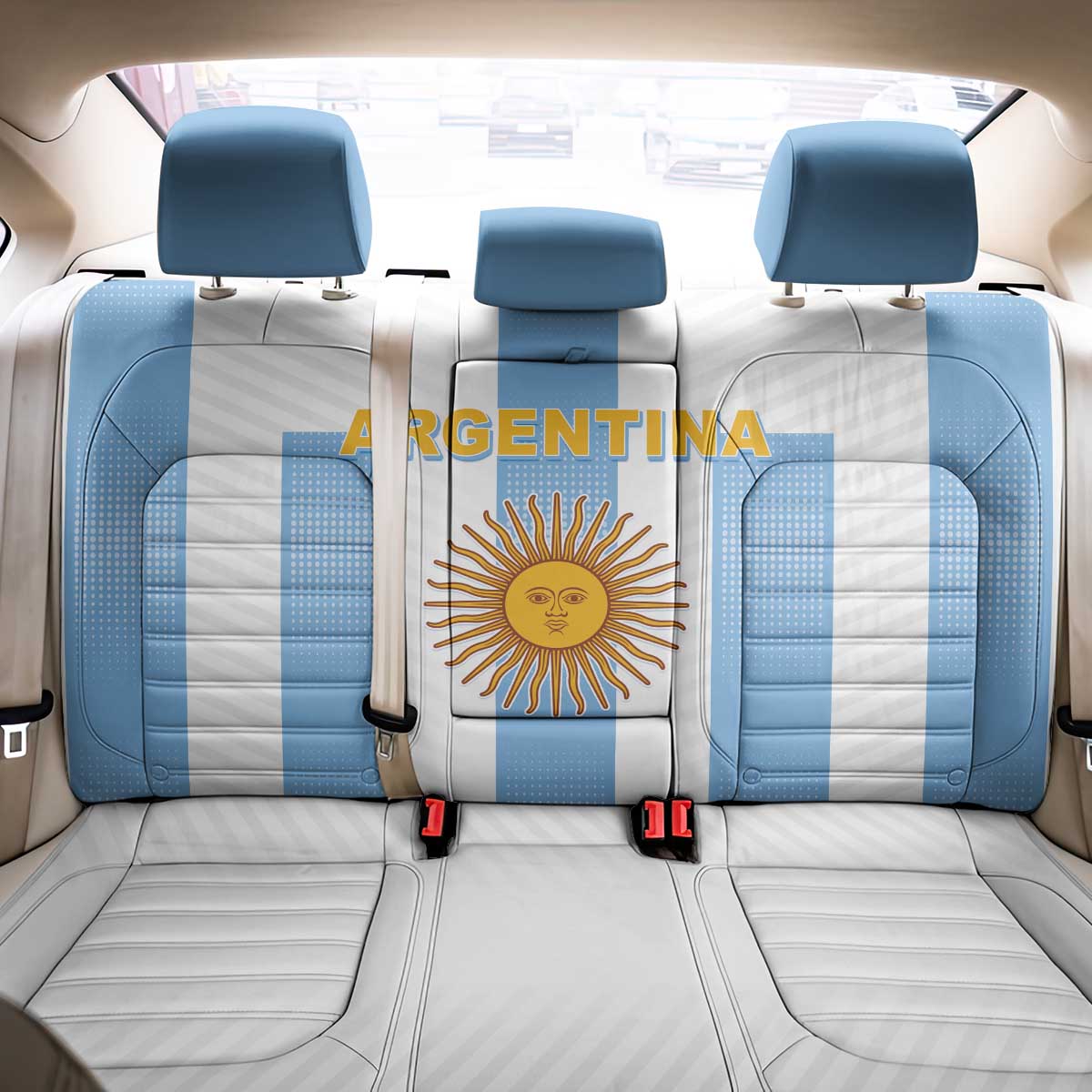 Argentina Football Back Car Seat Cover Albiceleste Unique Style