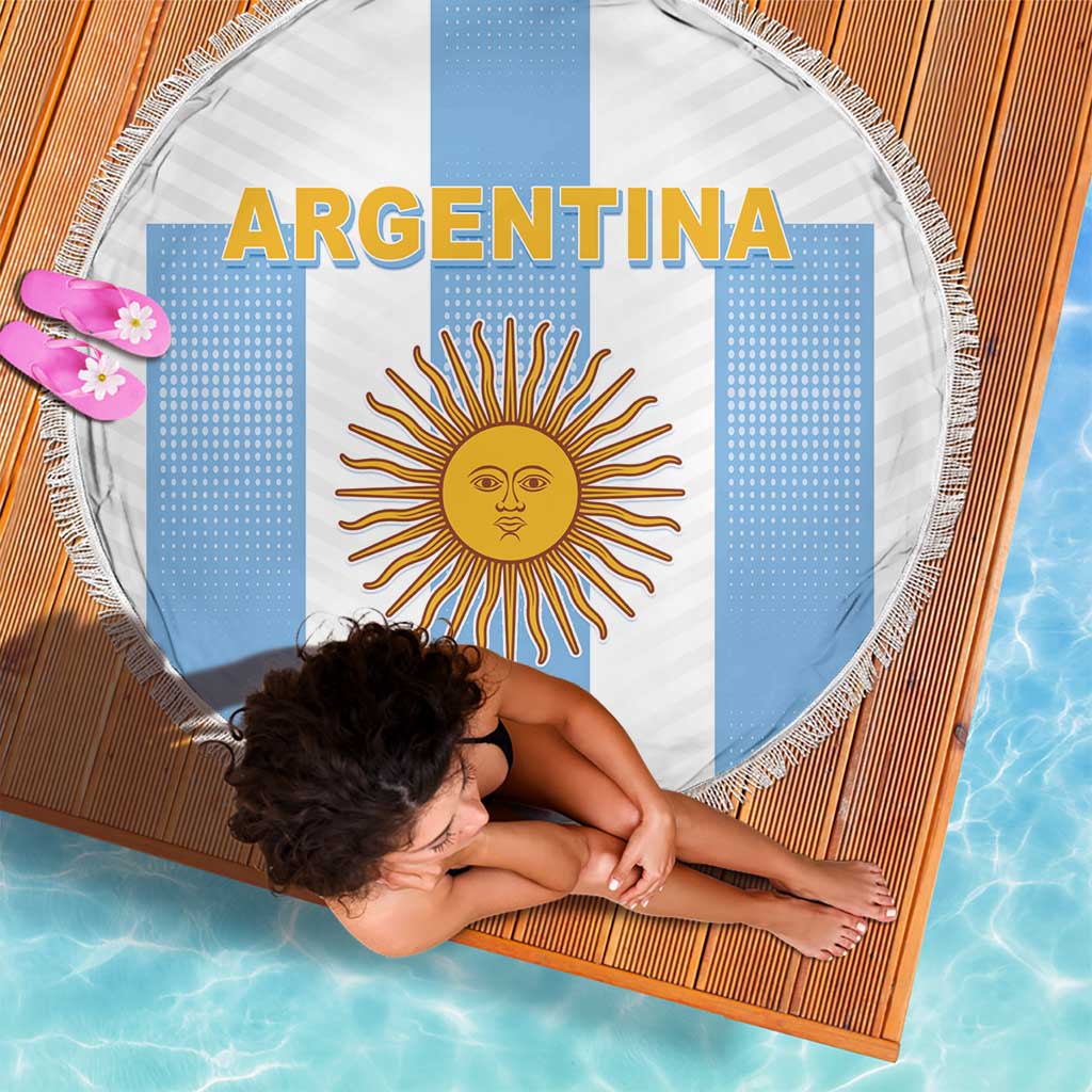 Argentina Football Beach Blanket Albiceleste Unique Style