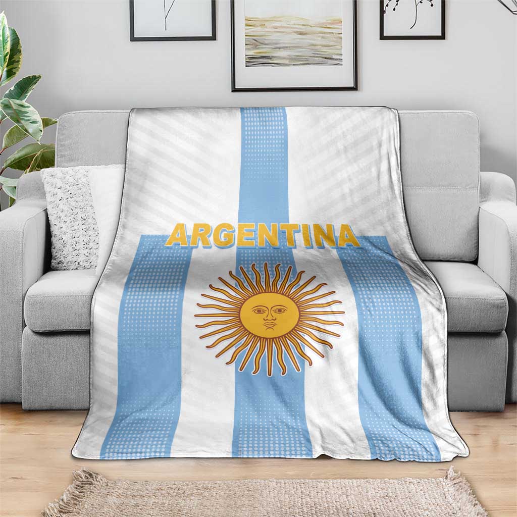 Argentina Football Blanket Albiceleste Unique Style