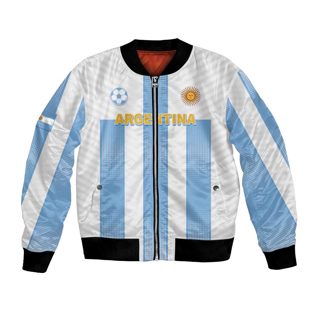 Custom Argentina Football Bomber Jacket Albiceleste Unique Style