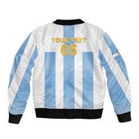 Custom Argentina Football Bomber Jacket Albiceleste Unique Style
