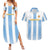 Custom Argentina Football Couples Matching Summer Maxi Dress and Hawaiian Shirt Albiceleste Unique Style