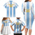 Custom Argentina Football Family Matching Long Sleeve Bodycon Dress and Hawaiian Shirt Albiceleste Unique Style