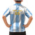 Custom Argentina Football Family Matching Mermaid Dress and Hawaiian Shirt Albiceleste Unique Style