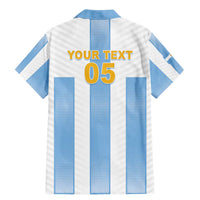 Custom Argentina Football Family Matching Mermaid Dress and Hawaiian Shirt Albiceleste Unique Style