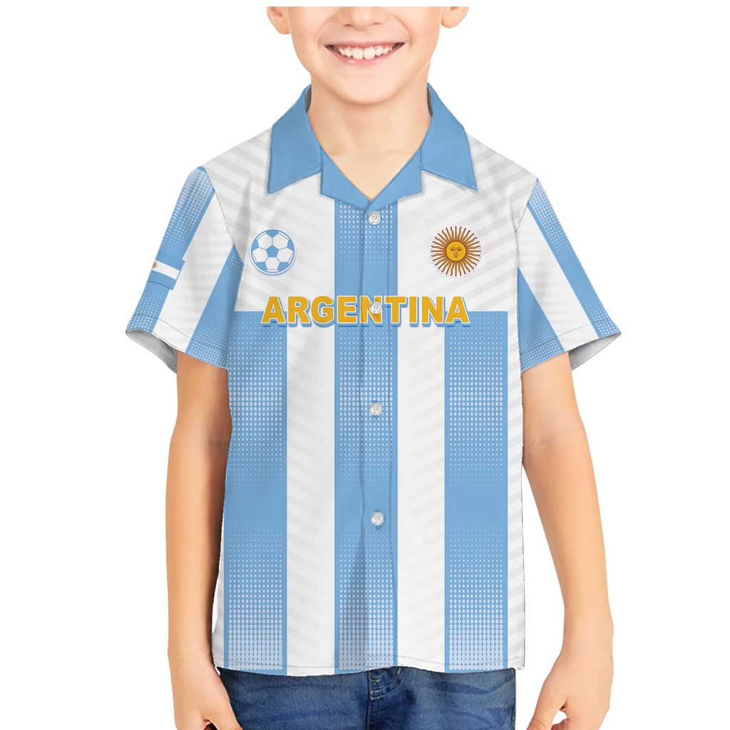 Custom Argentina Football Family Matching Mermaid Dress and Hawaiian Shirt Albiceleste Unique Style