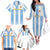 Custom Argentina Football Family Matching Off The Shoulder Long Sleeve Dress and Hawaiian Shirt Albiceleste Unique Style