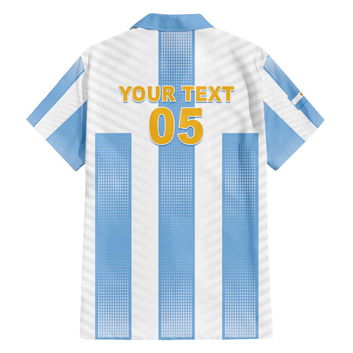 Custom Argentina Football Family Matching Off The Shoulder Long Sleeve Dress and Hawaiian Shirt Albiceleste Unique Style