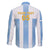 Custom Argentina Football Family Matching Off The Shoulder Long Sleeve Dress and Hawaiian Shirt Albiceleste Unique Style