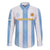 Custom Argentina Football Family Matching Off Shoulder Maxi Dress and Hawaiian Shirt Albiceleste Unique Style