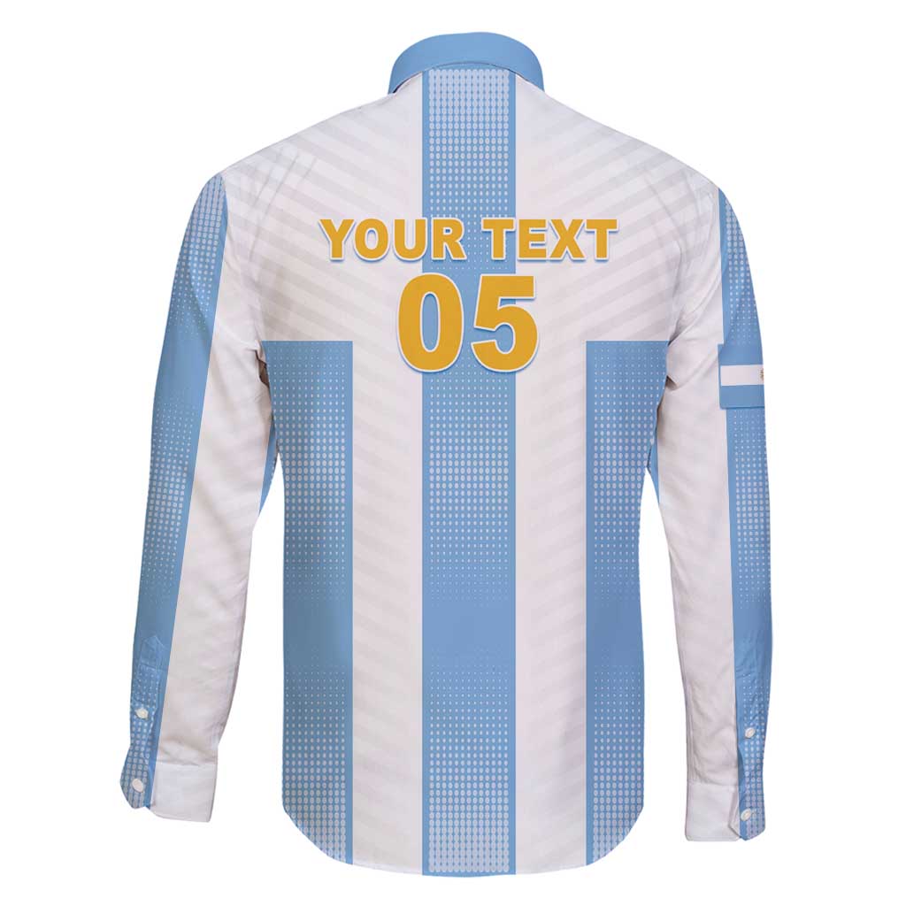 Custom Argentina Football Family Matching Off Shoulder Maxi Dress and Hawaiian Shirt Albiceleste Unique Style