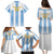 Custom Argentina Football Family Matching Puletasi and Hawaiian Shirt Albiceleste Unique Style