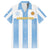 Custom Argentina Football Family Matching Short Sleeve Bodycon Dress and Hawaiian Shirt Albiceleste Unique Style