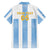 Custom Argentina Football Family Matching Short Sleeve Bodycon Dress and Hawaiian Shirt Albiceleste Unique Style