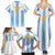 Custom Argentina Football Family Matching Summer Maxi Dress and Hawaiian Shirt Albiceleste Unique Style