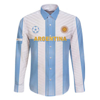 Custom Argentina Football Family Matching Summer Maxi Dress and Hawaiian Shirt Albiceleste Unique Style