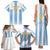 Custom Argentina Football Family Matching Tank Maxi Dress and Hawaiian Shirt Albiceleste Unique Style
