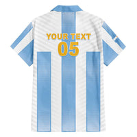 Custom Argentina Football Family Matching Tank Maxi Dress and Hawaiian Shirt Albiceleste Unique Style