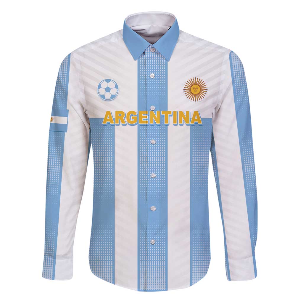 Custom Argentina Football Family Matching Tank Maxi Dress and Hawaiian Shirt Albiceleste Unique Style