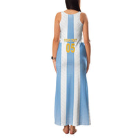 Custom Argentina Football Family Matching Tank Maxi Dress and Hawaiian Shirt Albiceleste Unique Style