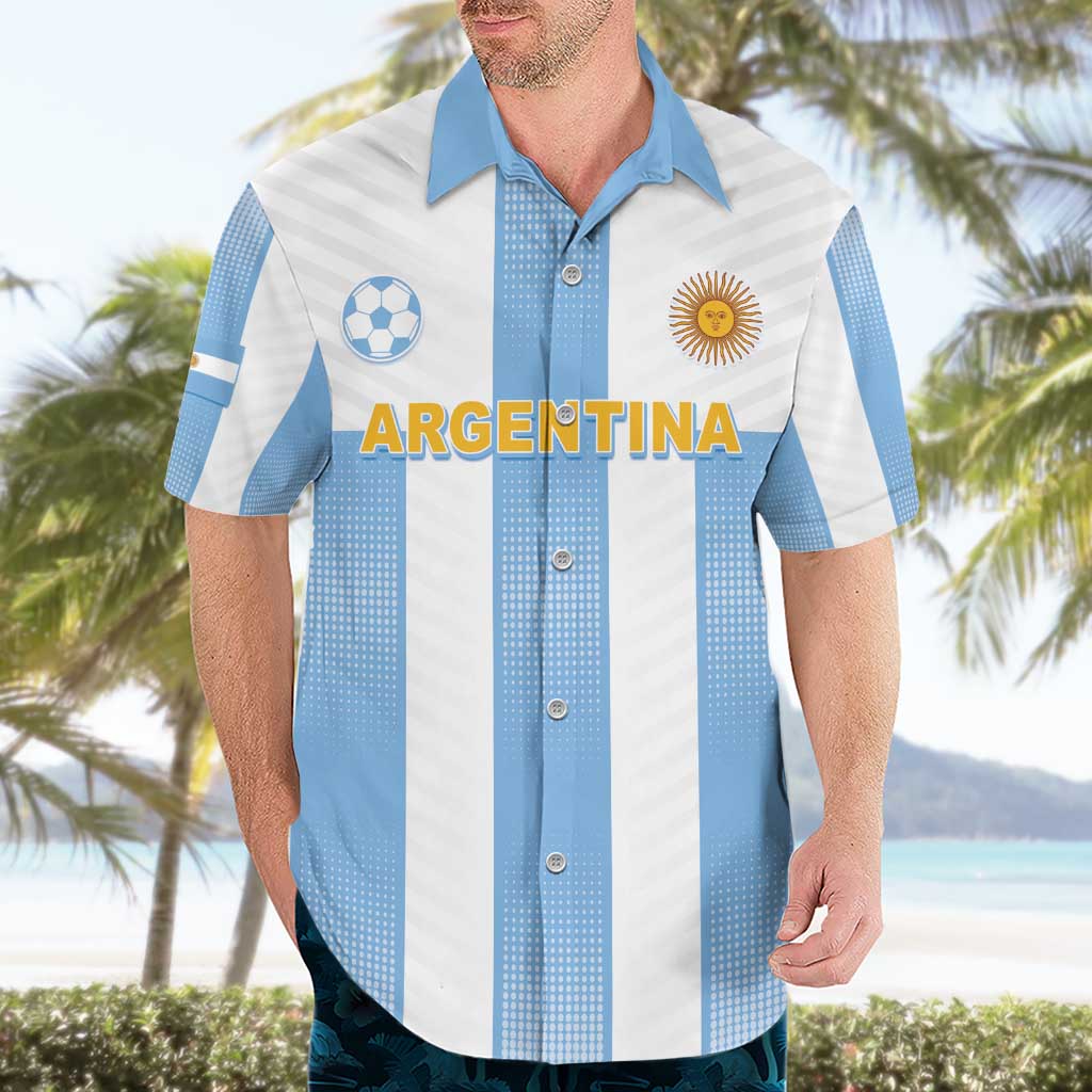Custom Argentina Football Hawaiian Shirt Albiceleste Unique Style