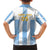 Custom Argentina Football Kid Hawaiian Shirt Albiceleste Unique Style