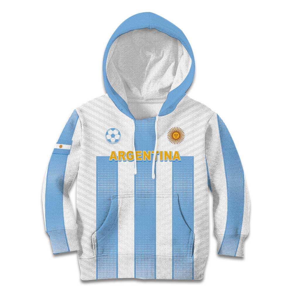 Custom Argentina Football Kid Hoodie Albiceleste Unique Style