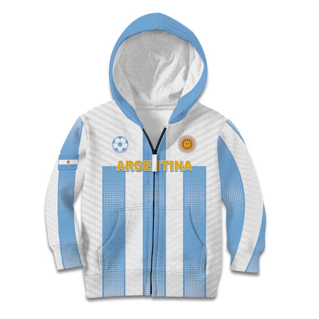 Custom Argentina Football Kid Hoodie Albiceleste Unique Style