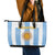 Argentina Football Leather Tote Bag Albiceleste Unique Style