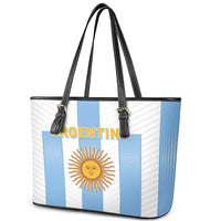 Argentina Football Leather Tote Bag Albiceleste Unique Style