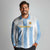 Custom Argentina Football Long Sleeve Polo Shirt Albiceleste Unique Style