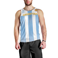 Custom Argentina Football Men Tank Top Albiceleste Unique Style