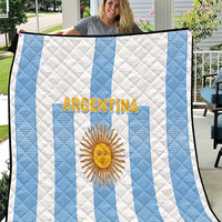 Argentina Football Quilt Albiceleste Unique Style