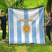 Argentina Football Quilt Albiceleste Unique Style