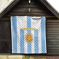 Argentina Football Quilt Albiceleste Unique Style