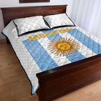 Argentina Football Quilt Bed Set Albiceleste Unique Style