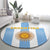 Argentina Football Round Carpet Albiceleste Unique Style