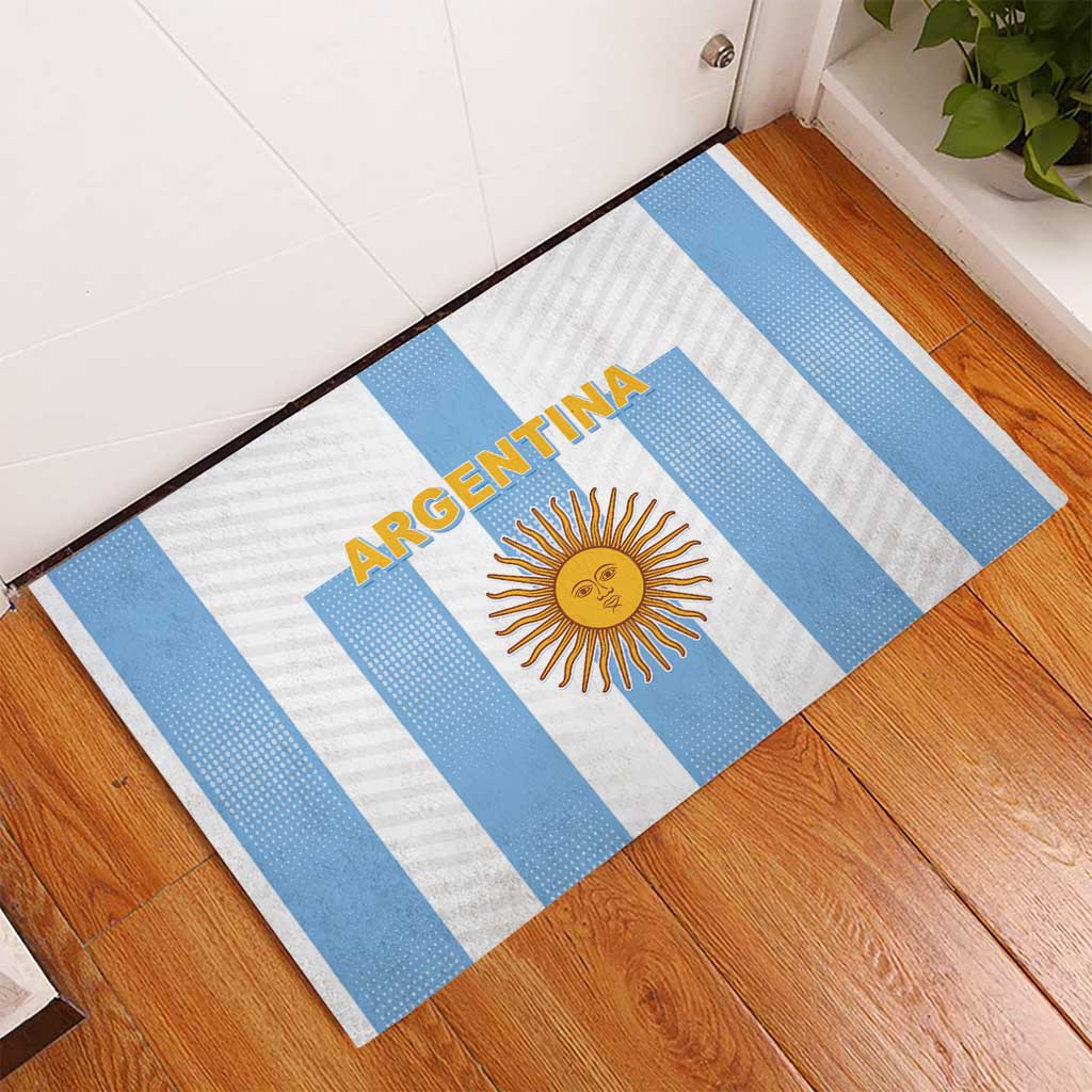 Argentina Football Rubber Doormat Albiceleste Unique Style