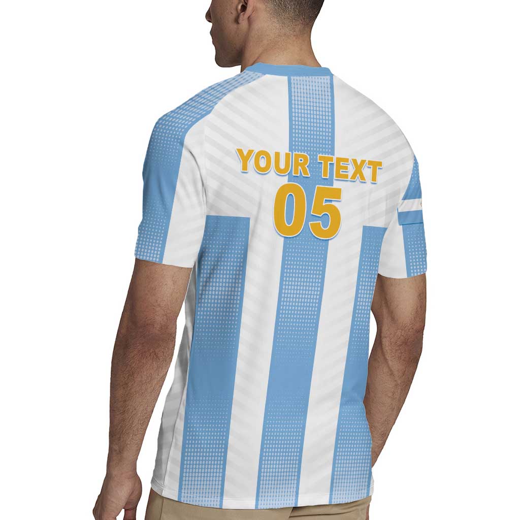 Custom Argentina Football Rugby Jersey Albiceleste Unique Style