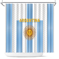 Argentina Football Shower Curtain Albiceleste Unique Style