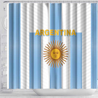 Argentina Football Shower Curtain Albiceleste Unique Style