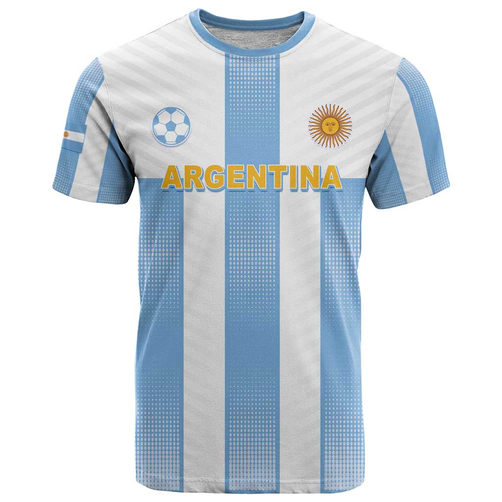 Custom Argentina Football T Shirt Albiceleste Unique Style